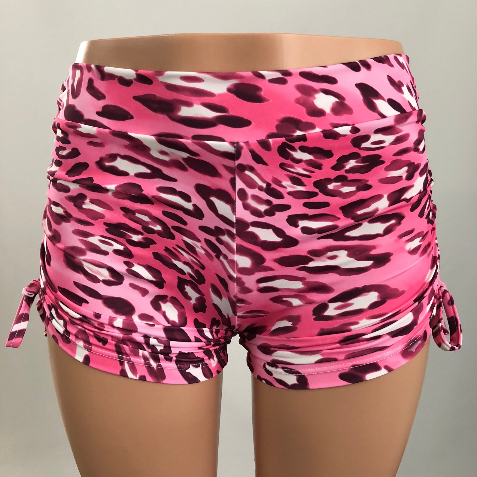 CLEARANCE Size s/m Pink Cheetah Hot Yoga Shorts Workout | Etsy