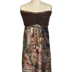 SALE Size XS-Large - Brown Camo Dress -Camouflage Dress - Camo Sundress  - Camo Women - Camo Wedding - Camo Bridesmaid Dress - Made in USA