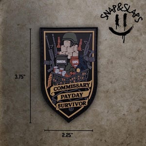 Commissary Payday Survivor PVC Patch – Military Humor Morale Patch