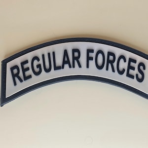 Regular Forces Rocker Patch - Klassisk och hållbar specialdesignad lapp för taktisk utrustning