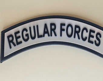 Patch Rocker de Forças Regulares - Patch personalizado clássico e durável para equipamento tático