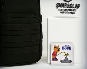 Doge Capital Insult PVC Patch: Funny Tactical Meme Patch