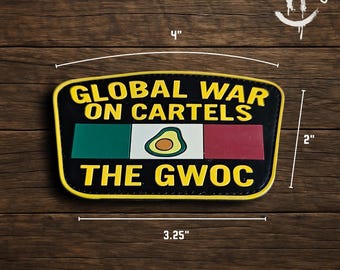 Parche de moral de PVC GWOC / Parche militar táctico divertido de aguacate