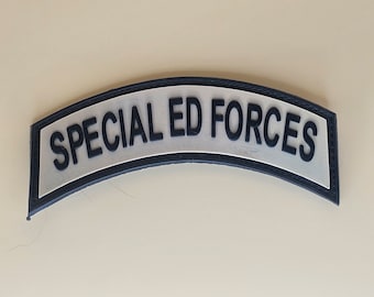 Patch especial Ed Forces Rocker - Patch personalizado bem-humorado e durável para equipamento tático