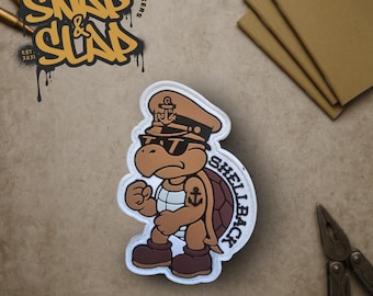 Shellback Koopa Troopa Chief PVC Patch | Retro Navy Morale Patch