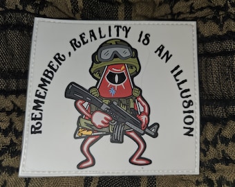 Cipher Ops "reality is an illusuon" - Tactical Bill PVC Patch