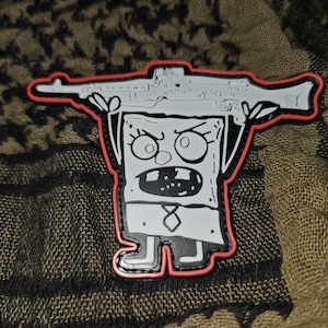 Battle Bob Tactical Patch - Unique and Humorous Custom Patch for Tactical Gear (PVC)