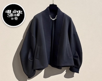 Oversized Minimalist Cardigan | Loose Fit Coat for Women | Lightweight Stylish Outerwear | Casual Spring Layering Jacket