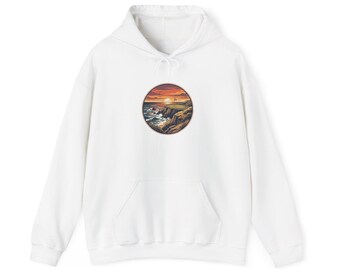 Bluza z kapturem Retro Golf Course Sunset | golf, weekend, bogey