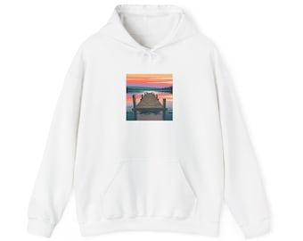 Bluza z kapturem Sunset Dock Retirement | emerytura, życie na plaży