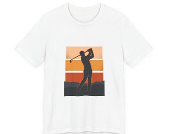 Koszulka Retro Golfer Sunset | golf, weekend