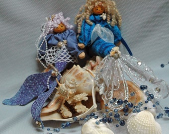 Mini Clothespin Mermaid Dolls PDF Pattern