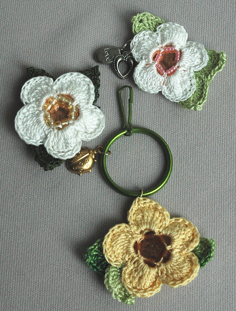 PDF Crochet a Lucky Penny Flower Etsy