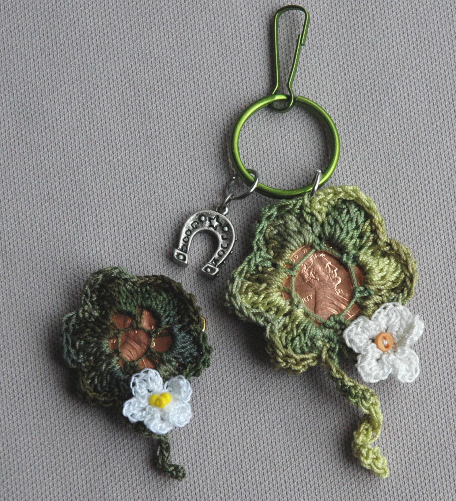 PDF Crochet a Lucky Penny Shamrock Etsy