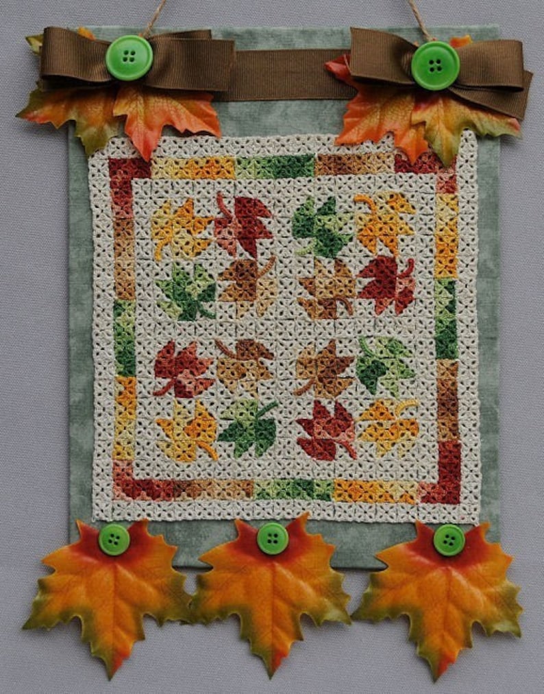 A Season of Tatted Mini Quilts Patterns - Fall, Autumn, Tatting, PDF ...