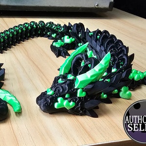 Dark heart dragon 3D printed Cinderwing3D Design