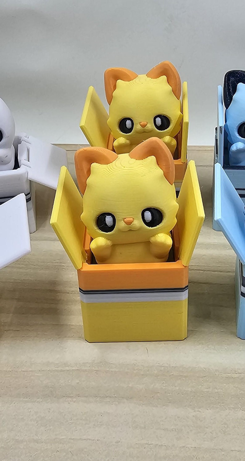 Animals in Boxes Fidget Clicker: Stress Relief Toy - Etsy