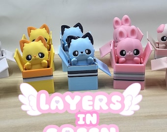 Animals in Boxes Fidget Clicker: Stress Relief Toy