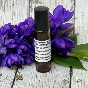 Head soothing Roller Blend- Natural Organic Essential Oil Head Soothing Roller - 10ml
