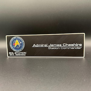 Personalized Star Trek Sign: Starfleet Command Door or Wall Nameplate