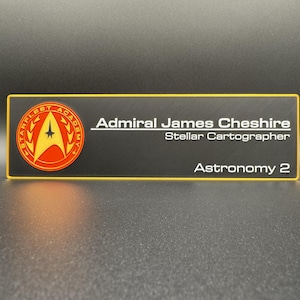 Personalized Starfleet Academy, Star Trek Wall or Door Sign, Trekkie Gift