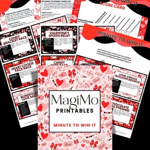 Valentine&#39;s Day - MagiMo Printables-  Minute-To-Win-It [Printable-Digital File]