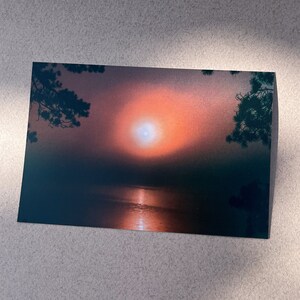 Lever du soleil 35 mm Carte postale du nord de l'Ontario Photographie de paysage aquatique de qualité supérieure Décoration d'intérieur uvre d'art Amoureux de la nature