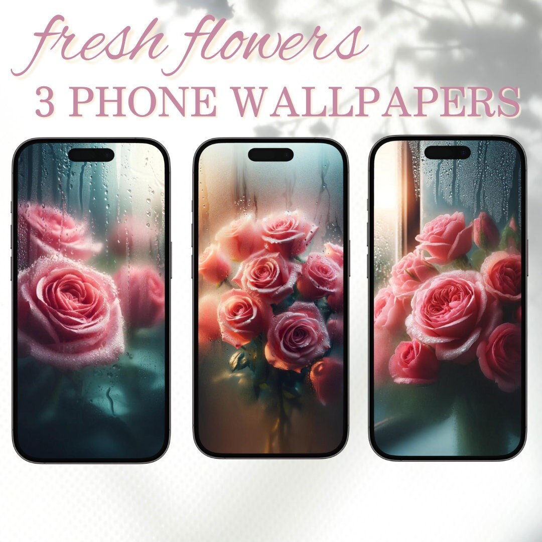 Fresh Flowers Wallpaper Roses Wallpaper Phone Wallpaper Digital ...