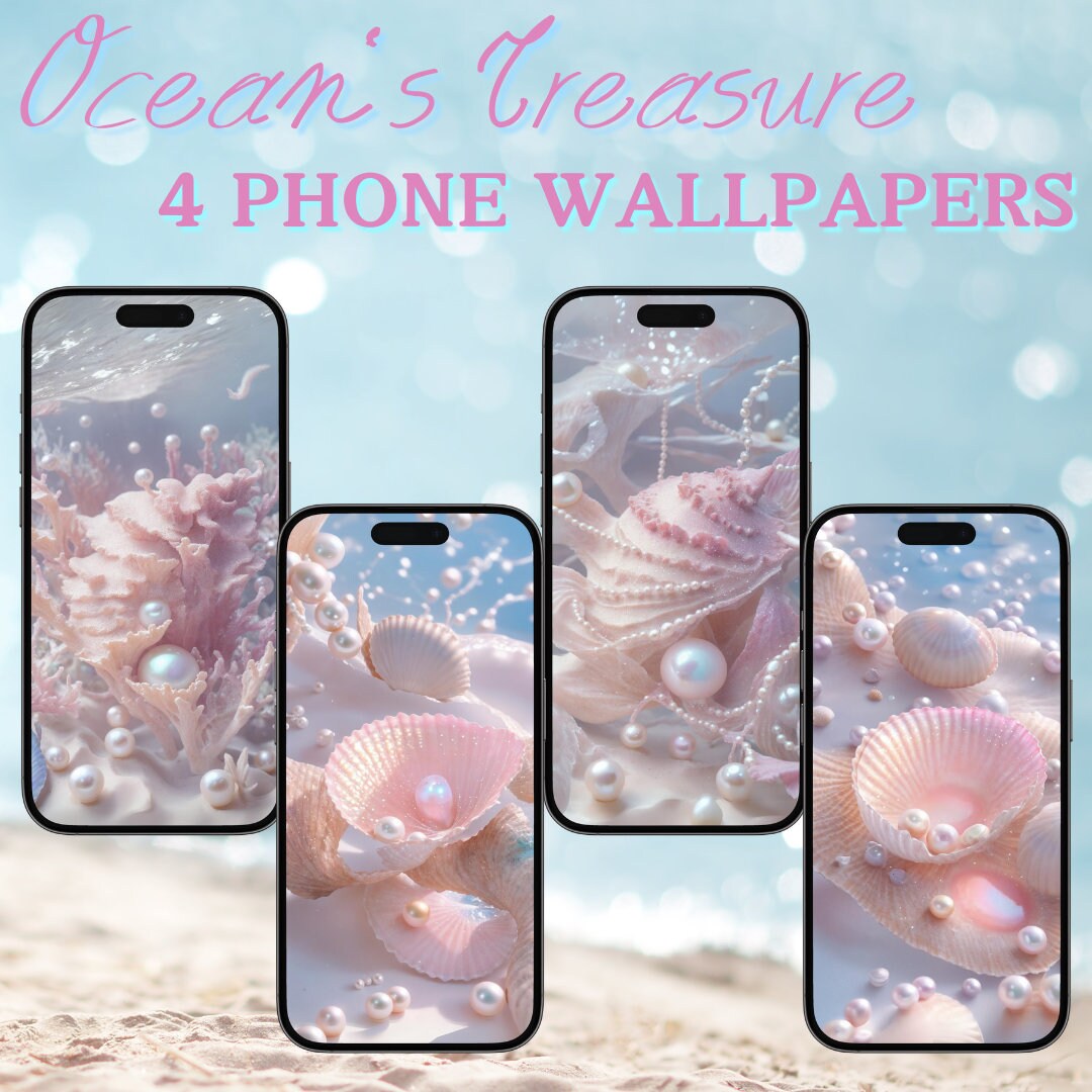 Shell Phone Background Shell Wallpaper Phone Wallpaper Digital Download - Etsy