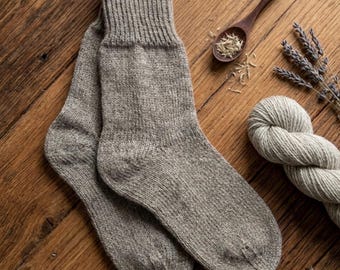 Calcetines artesanales 100% de alpaca. Ultrasuaves, cálidos y transpirables. Regalo ecológico.