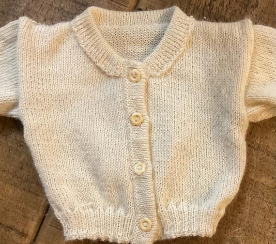 Child Cardigan - 100% Pure Alpaca Yarn - Very Soft and Natural -