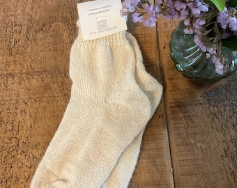 Calcetines de cama de alpaca - Increíblemente suaves y muy cálidos - Tallas 4-6 y 6-8 y 8-11 Hipoalergénicos naturales -