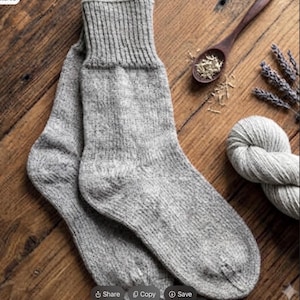 Calcetines artesanales de hilo 100% alpaca. Ultra suaves, cálidos y transpirables. Regalo ecológico.