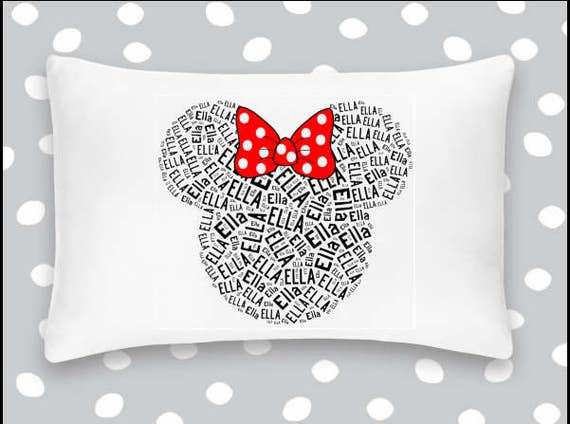 personalized pillowcase minnie mouse disney pillow room decor