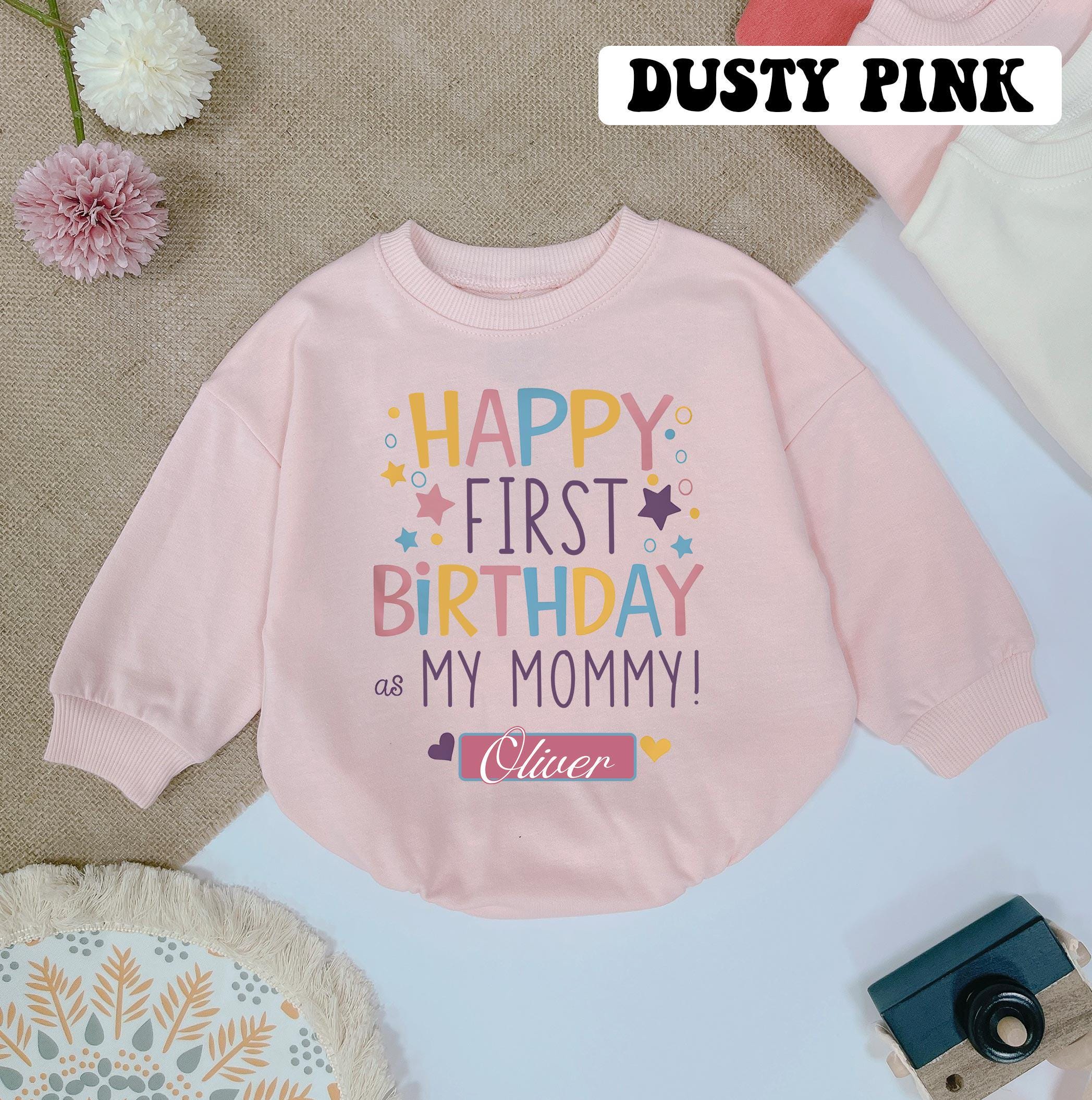 Baby Girl First Birthday Outfit - 'In My One Year Old Era' Sweatshirt & Pants Set