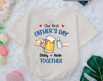 First Father's Day Baby Romper: Custom Daddy Gift