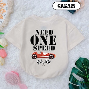 One Need Speed Birthday Boy Bubble Romper, Fast One baby Boy Clothes, Racing Bodysuit, Race Car Outfits, Short Sleeves, Baby Shower Gift