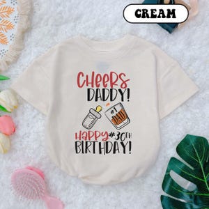Happy Birthday Daddy Baby Romper, Custom Outfits, Father&#39;s day, 1st Birthday Outfits, Birthday Short Sleeve, Daddy Son, I Love My Daddy