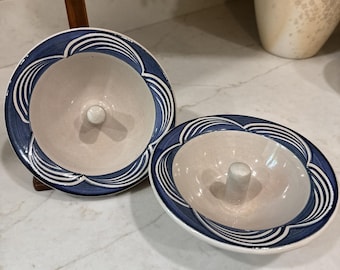 Set Of 2 The Original Red Stoneware Apple Dessert Oven Baking Dish Paris Maine