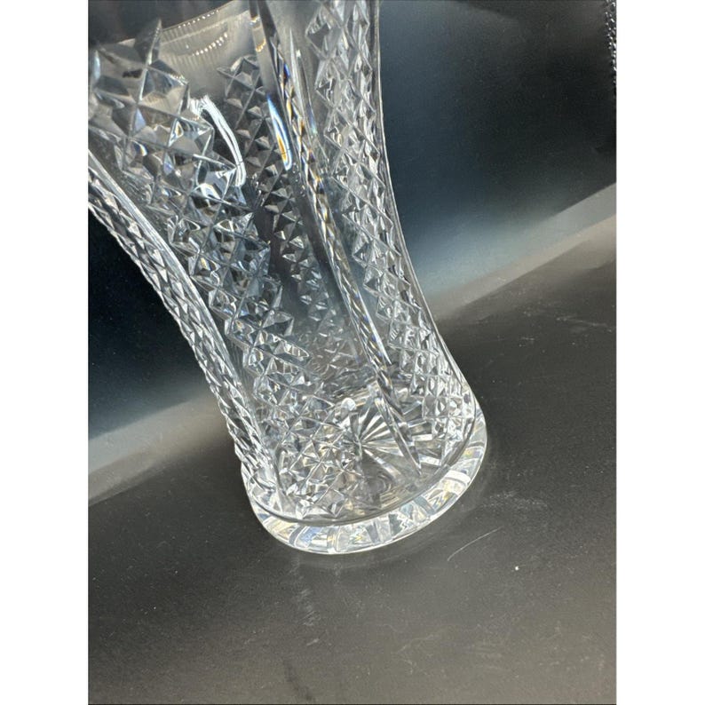 Vintage Waterford Crystal Hibernia Pattern 6" wide Flare vase image 4
