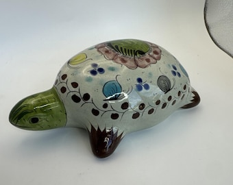 Talavera handgemalte Schildkröte mexikanische Volkskunst Terrakotta Acapulco Princess Hotel