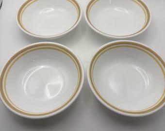 Corelle Small Salad Dessert Cereal Bowl set of 4 Almond