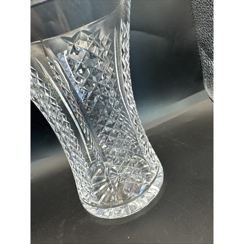 Vintage Waterford Crystal Hibernia Pattern 6" wide Flare vase image 3