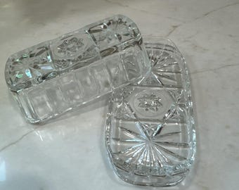 Burriera a stella in vetro trasparente Anchor Hocking