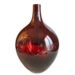 Vase handblown glass Johanna Jelinek Salong Series Cranberry red IKEA