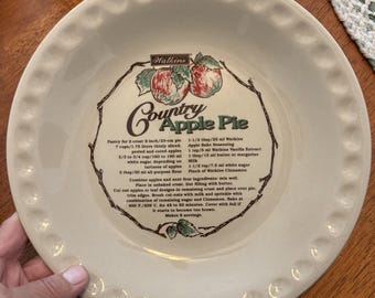 1996 Watkins Country-appeltaartreceptschaal (diameter: 10 inch)