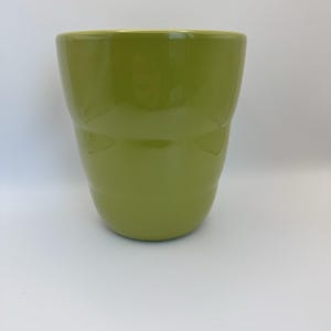 Pea Green Planter Made in Germany Ceramic Pot 5.25" Tall x 5" Wide