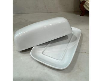 BIA Cordon Bleu Covered Butter Dish Classic white