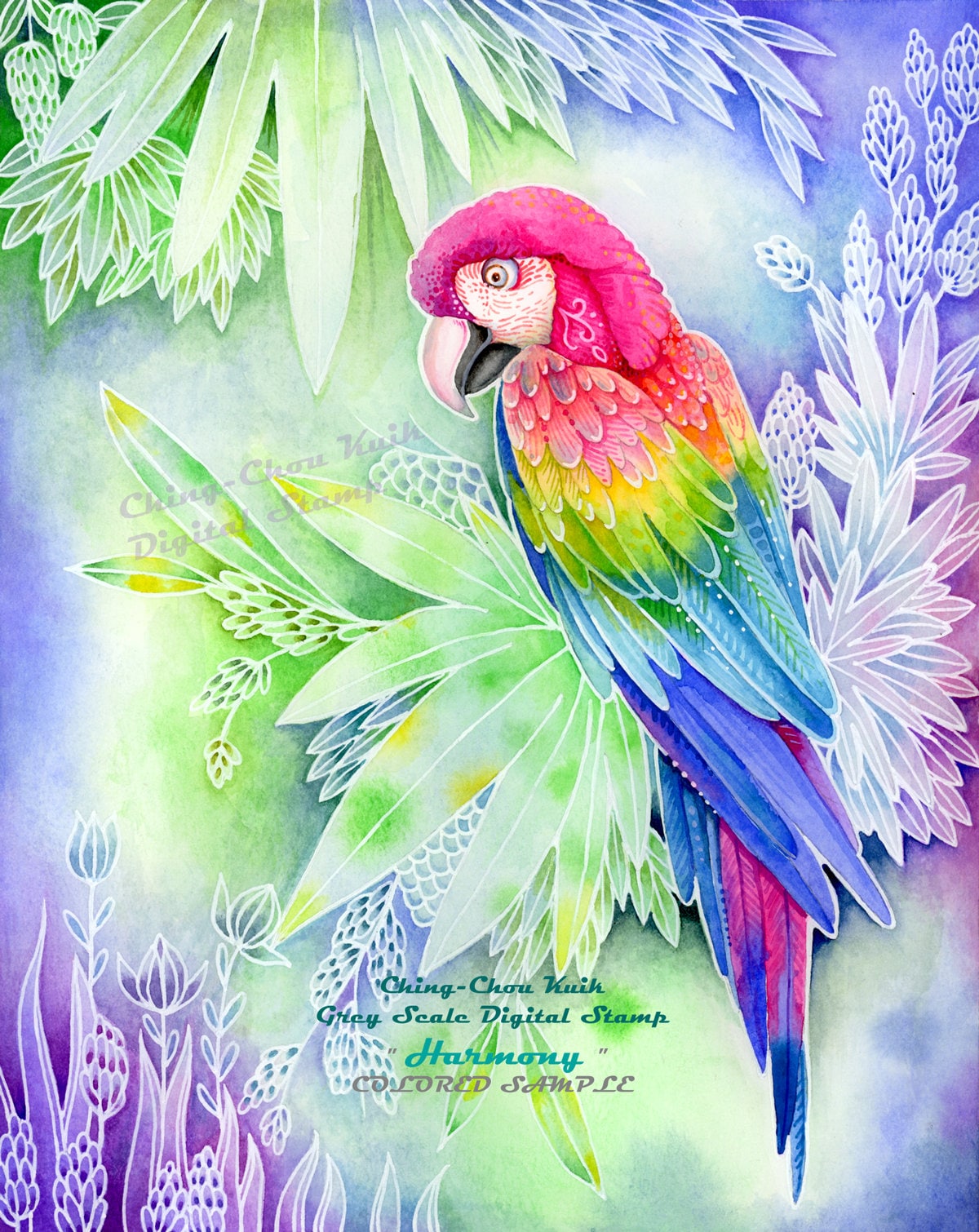Página para colorear de guacamayo - Etsy España p-gina-para-colorear-de-guacamayo-etsy-espa-a