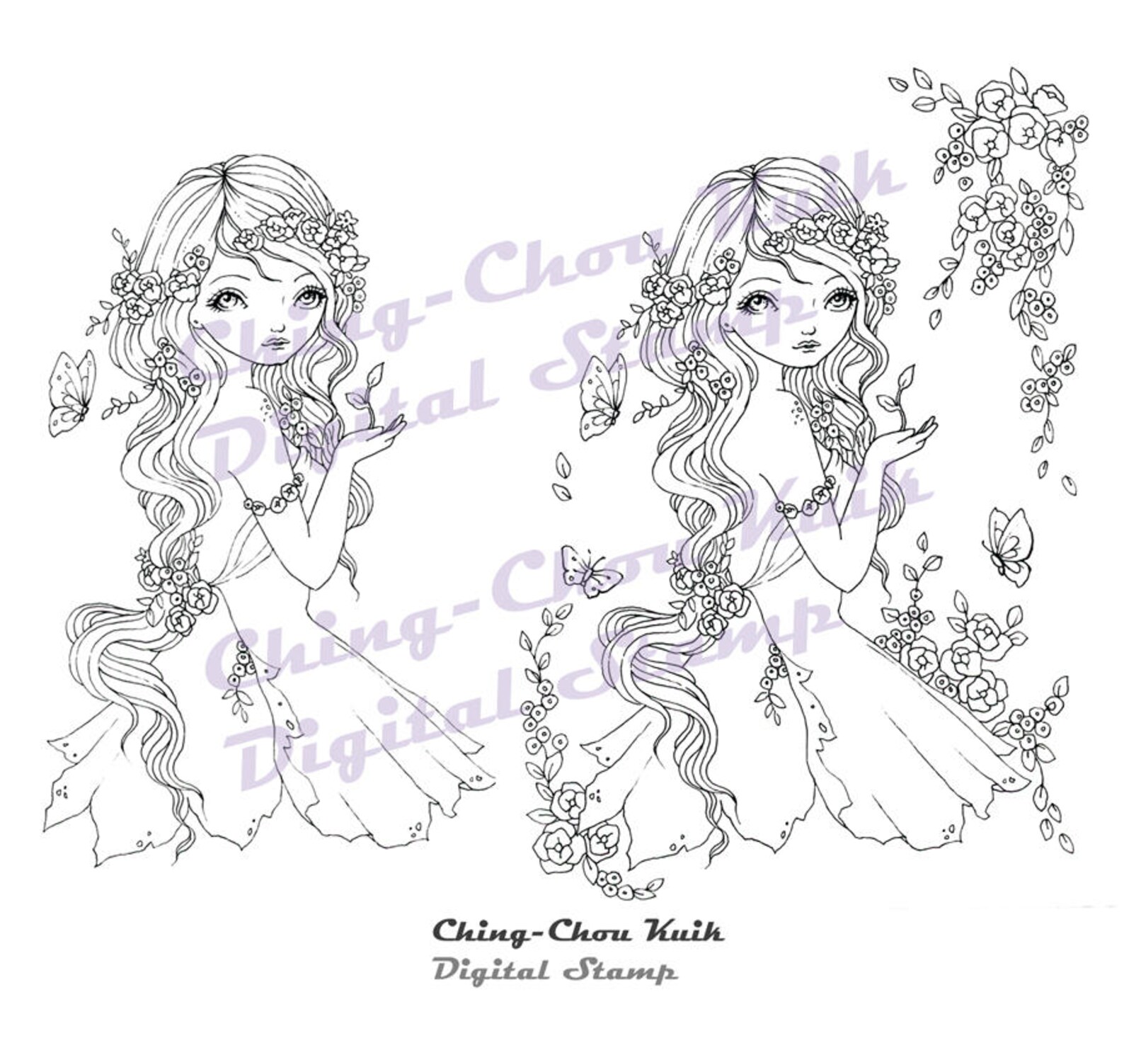 Little Sprout Digital Stamp PRINTABLE Coloring Page Instant | Etsy